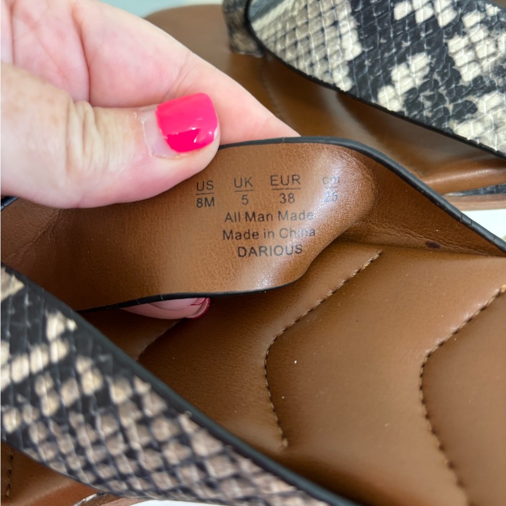 Franco Sarto Python Sandals - Picture 3 of 3